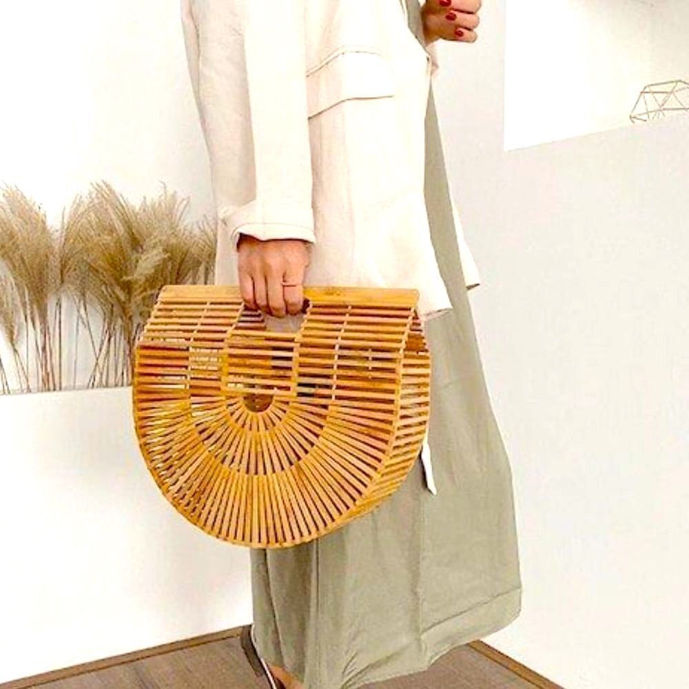 Modern Bamboo Arc Bag - Perfect for Any Occasion